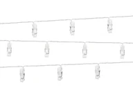 Dekoracje sali - PartyDeco Lampki LED klamerki bezbarwne 1,4 m LEDC3 - miniaturka - grafika 1