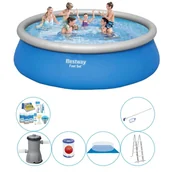 Baseny ogrodowe - Basen Plus Akcesoria - Bestway Fast Set Okrągły 457x122 cm - miniaturka - grafika 1