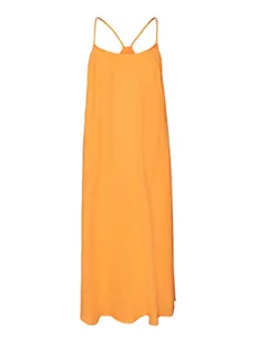 VERO MODA Women's VMNATALI NIA Singlet 7/8 Dress WVN sukienka, Radiant Yellow, XL, jaskrawy żółty, XL - Sukienki - miniaturka - grafika 1