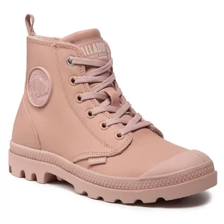 Botki damskie - Palladium Trapery Pampa Hi Zip Lth S 97223-635-M Misty Rose - grafika 1