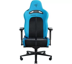 Razer Enki Pro Williams Esport Edition Gamingowy do 136kg Skóra ECO Czarno-niebieski - Fotele gamingowe - miniaturka - grafika 1