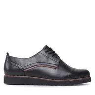 Półbuty damskie - Oxfordy Lasocki Eva WI16-EVA-01 Czarny - miniaturka - grafika 1