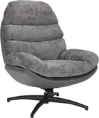 Fotele - Signal Fotel tapicerowany GISELLE szary - miniaturka - grafika 1