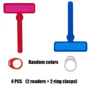 Inne - TEMU 4 szt. Prowadzenie czytania, podkreślacz z koncentracją palców, narzędzie do przeszkody w czytaniu, prowadzące paski do czytania, znaczniki, - miniaturka - grafika 1