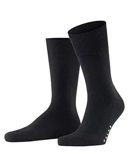 Falke męskie lotnisko plus skarpety - wełna merynosowa/mieszanka bawełny, czarne (czarne 3000), UK 10-11 (rozmiar producenta: 45-46), 1 para 14403 - Skarpetki damskie - miniaturka - grafika 1