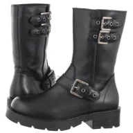 Botki damskie - Bikery Czarne TR 798-S (SL544-a) Sergio Leone - miniaturka - grafika 1
