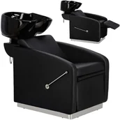 Myjki fryzjerskie - Myjnia myjka fryzjerska barberska Atina do salonu fryzjerskiego barberskiego ruchoma ceramiczna misa armatura bateria słuchawka - miniaturka - grafika 1