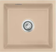 Zlewozmywaki - Zlewozmywak ceramiczny SYSTEMCERAM Mera 42 U Sand Korek automatyczny 5301 02 - miniaturka - grafika 1