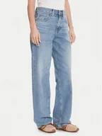 Spodnie damskie - Lee Jeansy Rider 112365089 Niebieski Wide Leg - miniaturka - grafika 1
