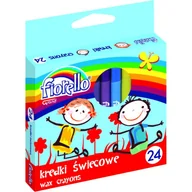 Przybory szkolne - Kredki świecowe 24 kolory Fiorello - miniaturka - grafika 1