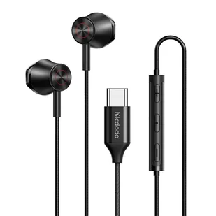 Mcdodo HP-4070, USB-C (czarne) - Słuchawki - miniaturka - grafika 1