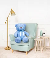 Maskotki i pluszaki - DUŻY WIELKI MIŚ PLUSZOWY PLUSZAK PRZYTULANKA 120CM DULCE NIEBIESKI - miniaturka - grafika 1