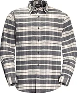 Koszule męskie - Jack Wolfskin Męska koszula Nature Time, Phantom Checks, XXL - miniaturka - grafika 1
