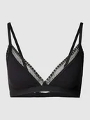 Biustonosze - Biustonosz z obszyciem z koronki model ‘Go Ribbed’ - miniaturka - grafika 1