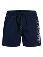 Kąpielówki męskie - Jack & Jones Szorty kąpielowe "Maui" w kolorze granatowym - miniaturka - grafika 1