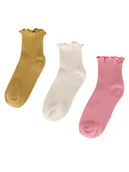 Skarpetki dla dzieci - JENNY Skarpety 7KB-003-SS25 (3-pack) Żółty - miniaturka - grafika 1