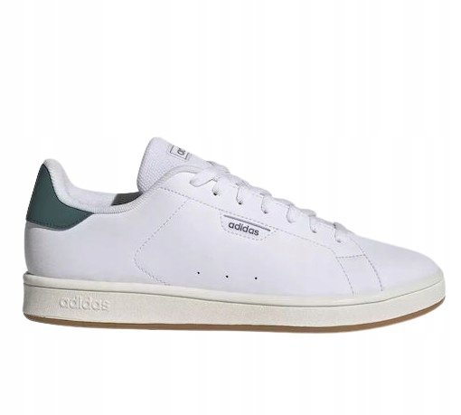 ADIDAS BIAŁE TRAMPKI MĘSKIE Z ZIELONYM ELEMENTEM PODESZWY 40 J8A