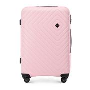 Walizki - Średnia walizka z ABS-u z geometrycznym tłoczeniem - miniaturka - grafika 1