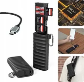 Czytniki kart pamięci - Czytnik Telesin Czytnik Kart Pamięci SD MicroSD TF na USB TYPE-C USB-C 3.1 IP54 312 MB/s / S6-MCR-01 SB9178 - miniaturka - grafika 1