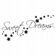 Dekoracje domu - Napis na ścianę słodkich snów naklejka 100x50cm wybór koloru - Sweet Dreams 259 - miniaturka - grafika 1