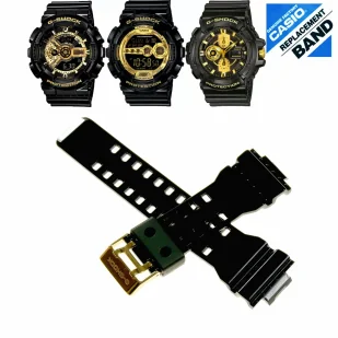 Pasek 10391028 Do Zegarka Casio Model GD-100GB czarny połysk  | OFICJALNY SKLEP | RATY 0% • Zapłać później PayPo • GRATIS WYSYŁKA ZWROT DO 365DNI - Akcesoria do zegarków - miniaturka - grafika 1