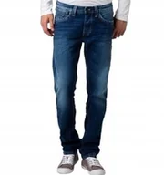 Spodnie męskie - PEPE JEANS GRANATOWE JEANSY MĘSKIE DŁUGIE PROSTE 32/32 T4A - miniaturka - grafika 1