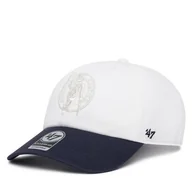 Czapki męskie - Czapka z daszkiem 47 Brand NBA Boston Celtics '47 x Tommy Hilfiger Courtside '47 Clean Up THCCU172GWL Biały - miniaturka - grafika 1