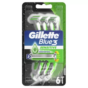 Gillette Blue3 Sensitive Jednorazowa maszynka 6szt - Maszynki do golenia i wkłady - miniaturka - grafika 1