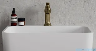 Omnires Art Deco bateria umywalkowa brąz antyczny AD5110BR | - Baterie umywalkowe - miniaturka - grafika 3