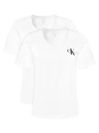 Koszulki i topy damskie - Calvin Klein Jeans Komplet 2 t-shirtów LV047C906G Kolorowy Regular Fit - miniaturka - grafika 1