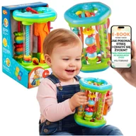 Grzechotki dla dzieci - NAUKA RACZKOWANIA Interaktywny ROLER DUMEL Grzechotka i Ruchome Elementy PREZENT DLA NIEMOWLAKA + EBOOK-1 - miniaturka - grafika 1