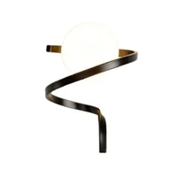 Lampy ścienne - Kinkiet lampa ścienna lampa na ścianę czarna szklana kula LED E27 - miniaturka - grafika 1