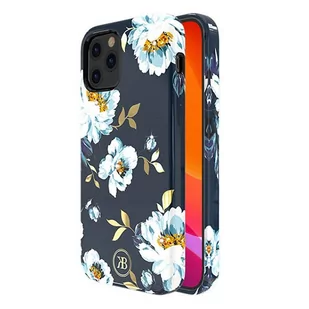 Kingxbar Blossom etui ozdobione oryginalnymi Kryształami Swarovskiego iPhone 12 Pro Max wielokolorowy (Gardenia) - Etui i futerały do telefonów - miniaturka - grafika 2