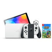 Konsole Nintendo - Nintendo Switch OLED biały + Harvest Moon: One World - miniaturka - grafika 1