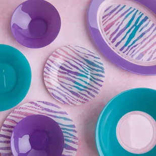 Komplet obiadowy Junia Purple 46-elementowy LUMINARC - Serwisy obiadowe - miniaturka - grafika 1