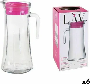 Przezroczysty szklany dzbanek LAV LV-TRU140 PK0001RP (6 sztuk) (1400 ml) - Dzbanki i imbryki - miniaturka - grafika 1
