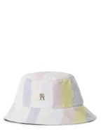 Czapki damskie - Tommy Hilfiger Damski kapelusz bucket z zawartością lnu Kobiety Bawełna biały|niebieski|różowy|żółty w paski, ONE SIZE - miniaturka - grafika 1