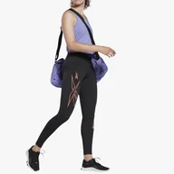 Spodnie sportowe damskie - Legginsy Reebok Treningowe Oddychające Czarne H22531 - miniaturka - grafika 1