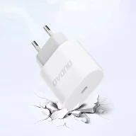 Ładowarki do telefonów - Ładowarka sieciowa Dudao 20W USB-C z kablem - Biała - miniaturka - grafika 1