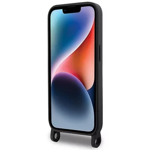 Karl Lagerfeld KLHCP15XSCBSKNK iPhone 15 Pro Max 6.7" hardcase czarny/black Crossbody Silicone Ikonik - Etui i futerały do telefonów - miniaturka - grafika 4