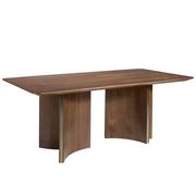 Stoły - Stół do jadalni z drewna orzechowego i złotej stali  1109 ANGEL CERDA - miniaturka - grafika 1
