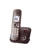 Telefony stacjonarne - Panasonic KX-TG6821GA mocca brązowy - miniaturka - grafika 1