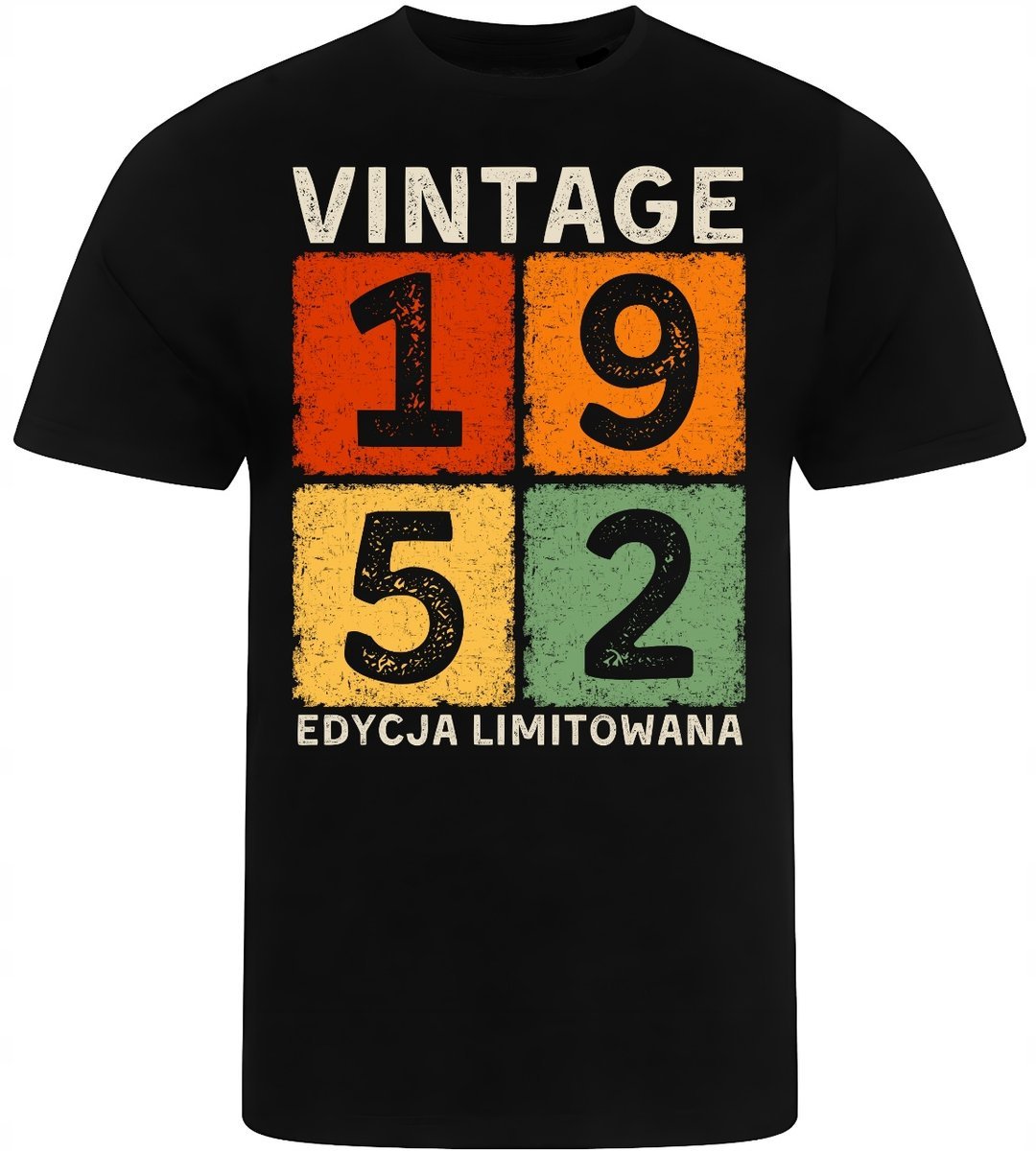 KOSZULKA MĘSKA NADRUK NA URODZINY ROCZNIK 1952 PREZENT PREMIUM XXL