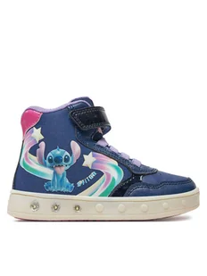 Geox Sneakersy Skylin J468WF 0ANAJ C4268 M Granatowy - Buty dla dziewczynek - miniaturka - grafika 1