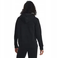 Bluzy damskie - Bluza damska Under Armour Rival Fleece Big Logo Hoody - black/white - miniaturka - grafika 1
