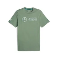 Koszulki męskie - Koszulka męska Puma MAPF1 LOGO zielona 62115707-L - miniaturka - grafika 1