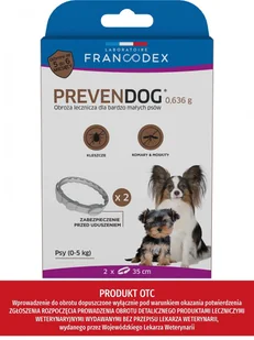 Zolux FRANCODEX Obroża biobójcza PREVENDOG 35 cm dla bardzo mał FR179190 - Obroże dla psów - miniaturka - grafika 4