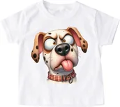 Koszulki dla dziewczynek - dziecięca koszulka ze śmiesznym psem śmieszne2 - miniaturka - grafika 1