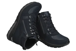 Trzewiki Botki WALDLÄUFER 939H81 300 194-Notte H H-Clara-Soft Granatowe - Botki damskie - miniaturka - grafika 2