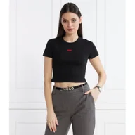 Koszulki i topy damskie - HUGO T-shirt Deluisa_1 | Cropped Fit - miniaturka - grafika 1